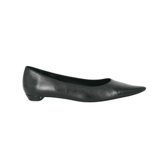 THE ROW | Black Pointed Leather Flats