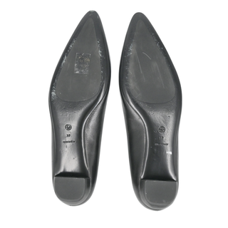 THE ROW | Black Pointed Leather Flats