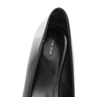 THE ROW | Black Pointed Leather Flats