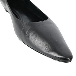 THE ROW | Black Pointed Leather Flats