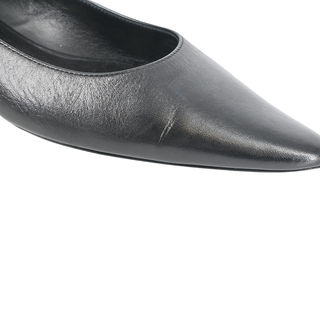 THE ROW | Black Pointed Leather Flats