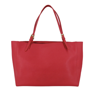 TORY BURCH | York Red Saffiano Leather Tote Bag