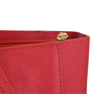 TORY BURCH | York Red Saffiano Leather Tote Bag