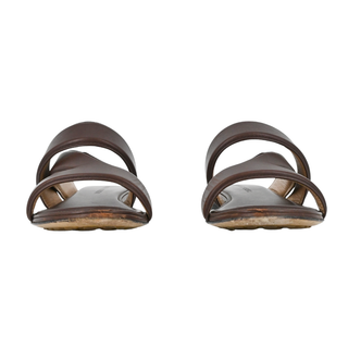 BOTTEGA VENETA | Brown Banded Leather Sandals