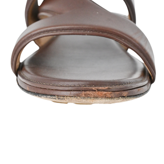 BOTTEGA VENETA | Brown Banded Leather Sandals