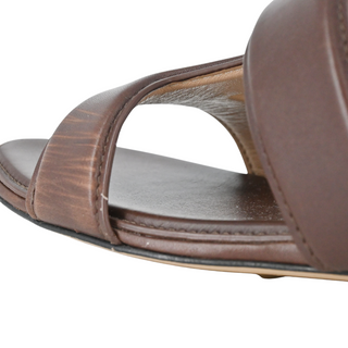 BOTTEGA VENETA | Brown Banded Leather Sandals