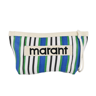 ISABEL MARANT | Powden Striped Clutch Bag