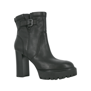 VERONICA BEARD | Black Water-Repellent Heeled Booties