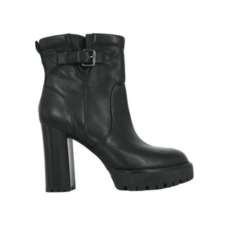 VERONICA BEARD | Black Water-Repellent Heeled Booties