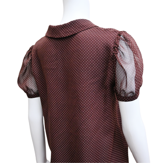 CELINE | Mini Polka-Dot Silk Blouse