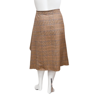 ALC | Plaid Handkerchief Midi Skirt