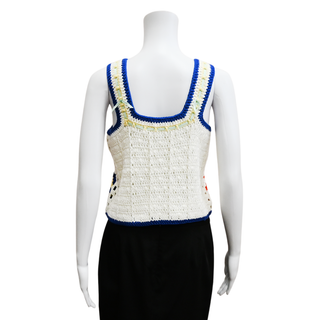 HUNTER BELL | Multi-Color Crochet Knit Top