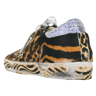 GOLDEN GOOSE | Animal-Print Ponyhair Superstar Sneakers