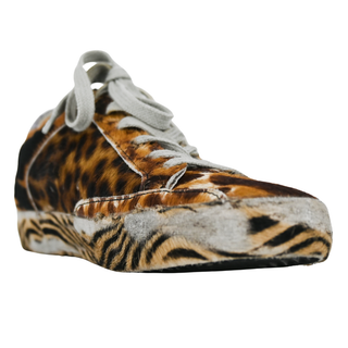 GOLDEN GOOSE | Animal-Print Ponyhair Superstar Sneakers