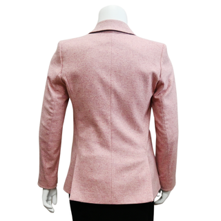 VERONICA BEARD | Pink Heather Wool-Blend Blazer