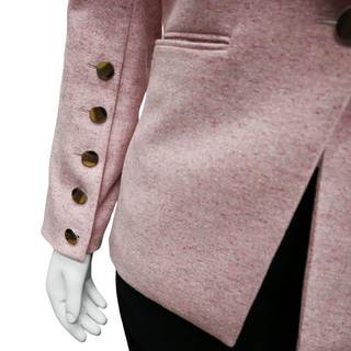 VERONICA BEARD | Pink Heather Wool-Blend Blazer