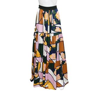 ROKSANDA | Multicolored Tiered Maxi Skirt