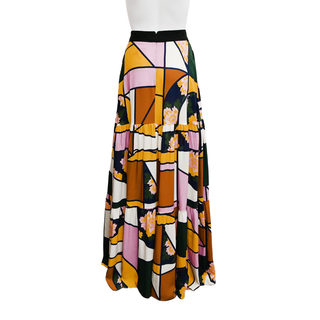 ROKSANDA | Multicolored Tiered Maxi Skirt