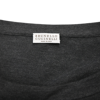 BRUNELLO CUCINELLI | Dark Gray Monili Bead T-Shirt