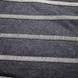 BRUNELLO CUCINELLI | Dark Gray Monili Bead T-Shirt