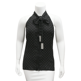 MICHAEL KORS COLLECTION | Studded Silk Sleeveless Blouse