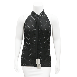 MICHAEL KORS COLLECTION | Studded Silk Sleeveless Blouse