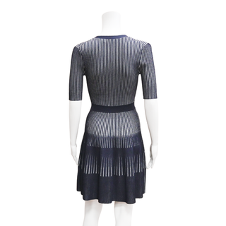 JONATHAN SIMKHAI | Navy Rib-Knit Polo Dress