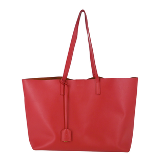 YSL | Red Leather Shopping Tote Bag