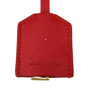 YSL | Red Leather Shopping Tote Bag