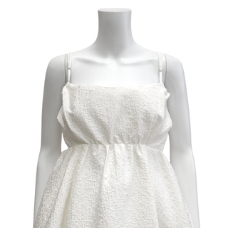 RACHEL GILBERT | White Cut-Out Embroidered Dress