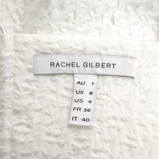 RACHEL GILBERT | White Cut-Out Embroidered Dress