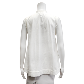 BRUNELLO CUCINELLI | Monili Sleeveless Button-Up Blouse