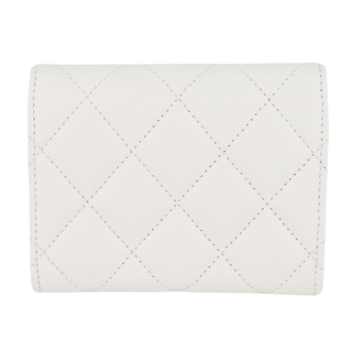 CHANEL | White Caviar Flap Coin Purse