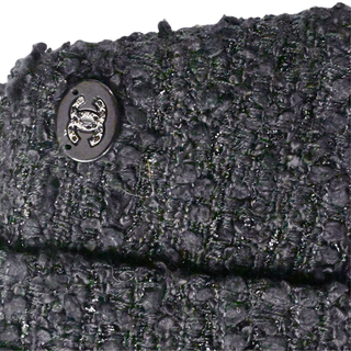 CHANEL | Black Tweed Metallic Mini Skirt