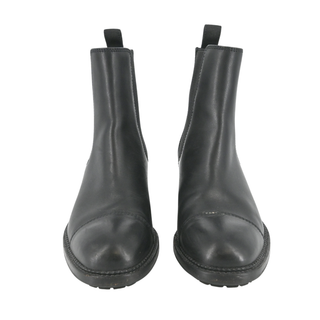 CHANEL | Black Leather CC Chelsea Booties