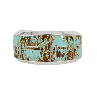 &nbsp; | Turquoise Inlay Wide Cuff Bracelet