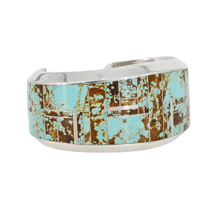 &nbsp; | Turquoise Inlay Wide Cuff Bracelet