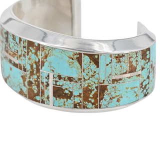 &nbsp; | Turquoise Inlay Wide Cuff Bracelet