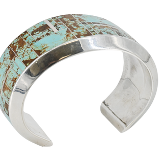 &nbsp; | Turquoise Inlay Wide Cuff Bracelet