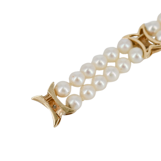 &nbsp; | Two Row Pearl Bracelet