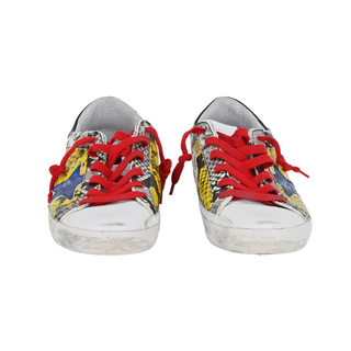 GOLDEN GOOSE | Colorblock Snake Superstar Sneakers