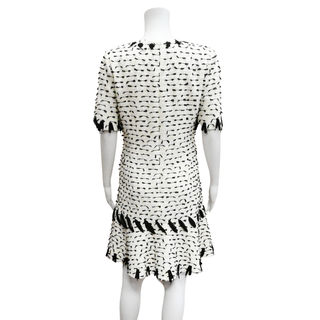 OSCAR DE LA RENTA | White & Black Tweed Dress