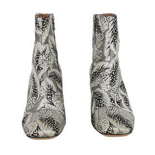 DRIES VAN NOTEN | Metallic Brocade Ankle Boots