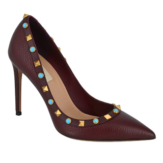 VALENTINO GARAVANI | Rockstud Rolling Leather Pumps