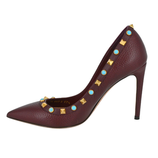 VALENTINO GARAVANI | Rockstud Rolling Leather Pumps