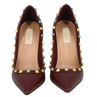 VALENTINO GARAVANI | Rockstud Rolling Leather Pumps