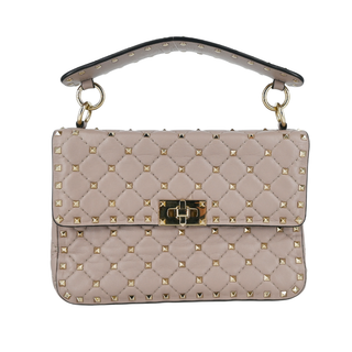 VALENTINO | Light Taupe Rockstud Flap Bag