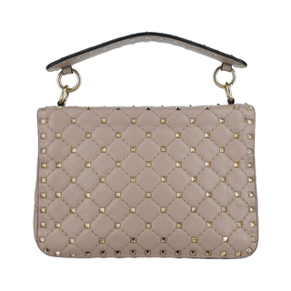 VALENTINO | Light Taupe Rockstud Flap Bag