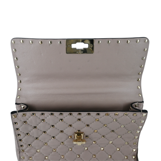 VALENTINO | Light Taupe Rockstud Flap Bag