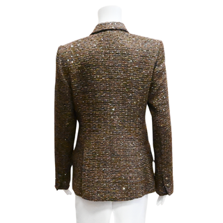 L'AGENCE | Chocolate Chamberlain Tweed Blazer